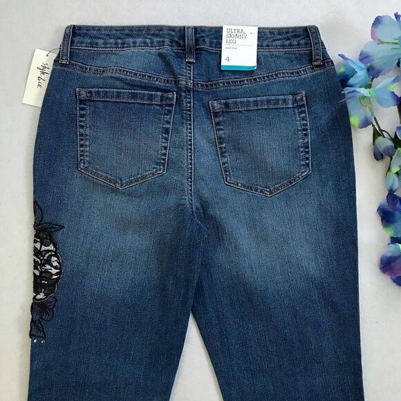 Style & Co. NWT Mid Rise Ultra Skinny Leg Jeans Women 4 - Picture 7 of 11